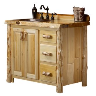 Cedar Lake Solid Wood Rustic Washstand