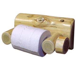 Cedar Lake Wooden Rod Toilet Paper Holder 
