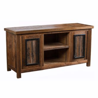 Eagle River Timber Frame Barn Wood Media Cabinet