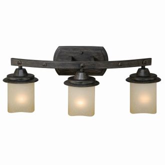 Halifax 3-Light Black Walnut Vanity Light