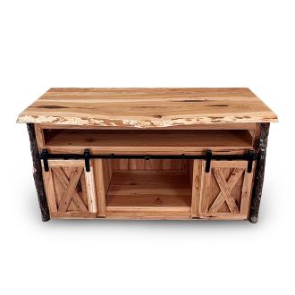 Saranac Hickory Barn Door TV Stand