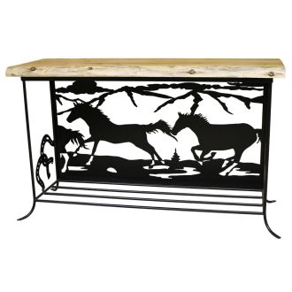 Iron Ridge Silhouette Sofa Table