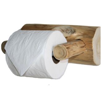 Cedar Lake Logger Toilet Paper Holder side view