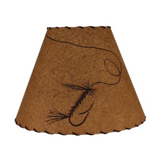 Rustic Brown Fly Fishing Lampshade