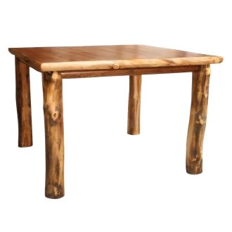 Silverleaf Aspen Square Log Pub Table