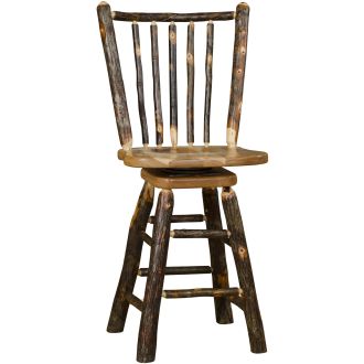 Hickory Stick Back Barstool