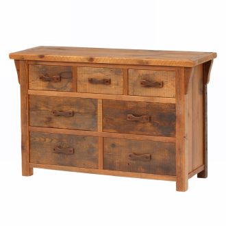 Stony Brook Rustic Reclaimed 7 Drawer Dresser