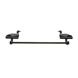 Wrought Iron Loon Towel Bar 