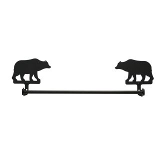 Wrought Iron Bear Towel Bar