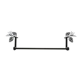Wrought Iron Pinecone Towel Bar