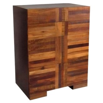 Urban Rustic Mahogany Chest of Drawers
