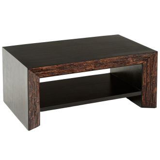Urban Rustic Reclaimed Wood & Mahogany Coffee Table