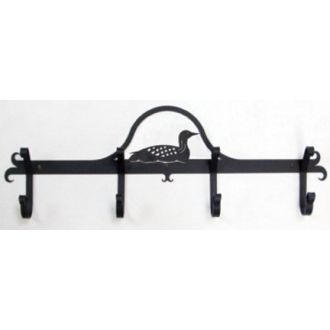 Wrought Iron Loon Coat Bar