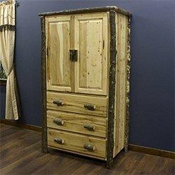 Log Wardrobe Rustic Armoires & Wood Wardrobes: Log Armoire & Barnwood Armoire Designs