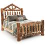 Rustic Aspen Log Beds
