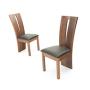 Rustic Walnut Dining Chairs