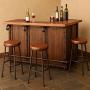 Rustic Copper Home Bar & Game Room