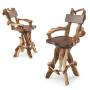 Rustic Log Bar Stools