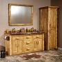 Rustic Log Bathroom