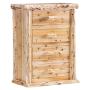 Rustic Log Chests of Drawers