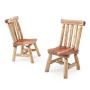 Rustic Log Dining Chairs