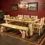 Rustic Log Dining Room