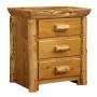 Rustic Log Nightstands