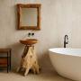 Rustic Natural Wood Organic Bathroom