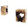 Rustic Natural Wood Organic End Tables