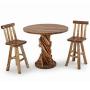 Rustic Natural Wood Organic Home Bars & Pub Tables