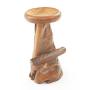 Rustic Natural Wood Organic Bar Stools