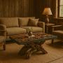 Rustic Natural Wood Organic Living Room