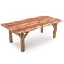 Rustic Cedar Log Dining Tables