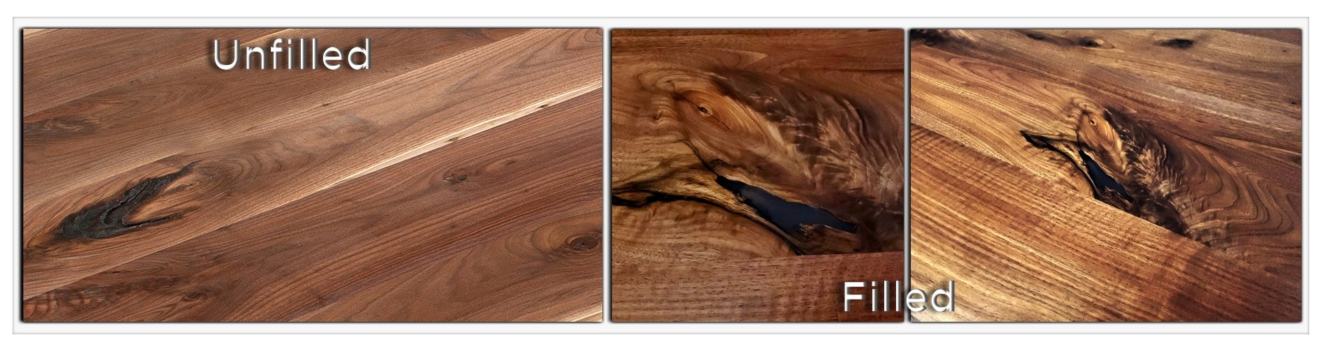 Clear Fill in Walnut